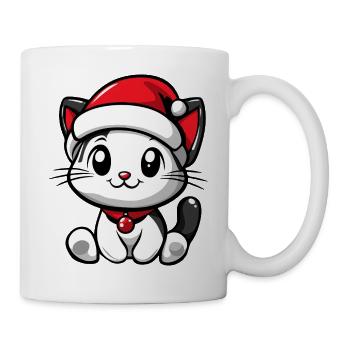 Noël chat - Mug blanc - blanc - Droite