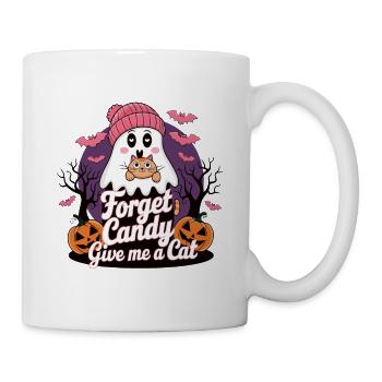Halloween Cat Forget Candy Give Me A Cat - Mug - white - Right