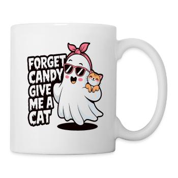 Halloween Cat Forget Candy Give Me A Cat - Mug - white - Right