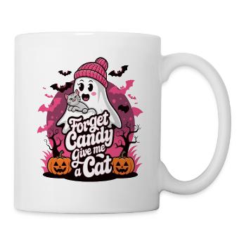 Halloween Cat Forget Candy Give Me A Cat - Mug - white - Right