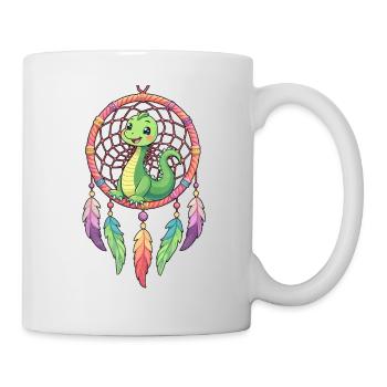 Attrape-rêves dinosaure - Mug blanc - blanc - Droite