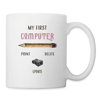 my first computer old school - Mug - white - Right