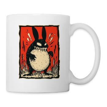 Lapin Monstre Lapin - Mug blanc - blanc - Droite