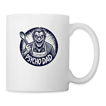 Papa psychopathe avec cuillère en bois - Mug blanc - blanc - Droite