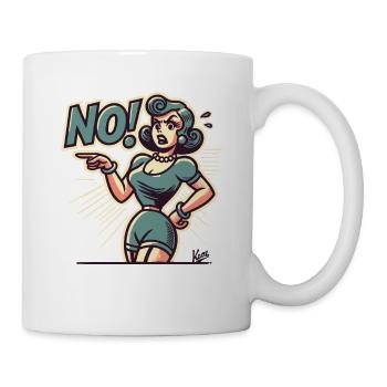 La femme dit non ! - Mug blanc - blanc - Droite