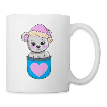 Teddy Bear Gnome Dwarf Kids Child Bear Stuffed Animal - Mug - white - Right