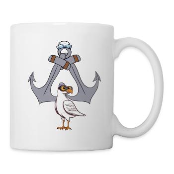 Seagull Seagulls Maritime Anchor Seafaring Ahoy - Mug - white - Right