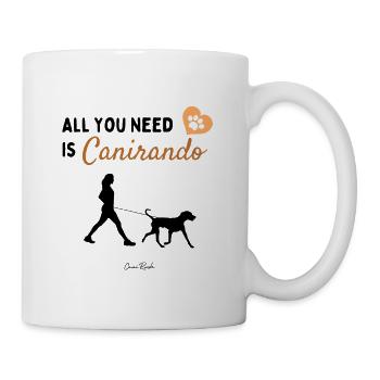 Canirando cani-rando rando avec chien - Mug blanc - blanc - Droite