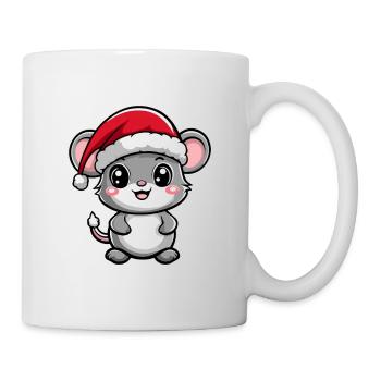 Noël Souris - Mug blanc - blanc - Droite