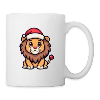 Noël Lion - Mug blanc - blanc - Droite