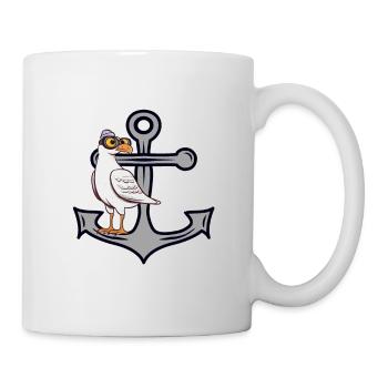 Anchor Seagull Seagulls Seagull Maritime Sailor - Mug - white - Right