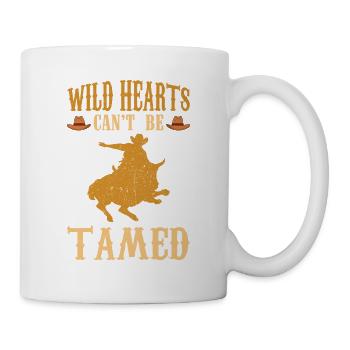 Rodeo Outfit Bullen Reiten - Tasse - Weiß - Rechts