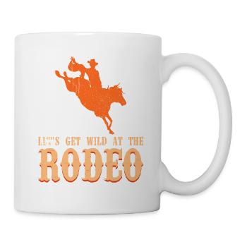 Rodeo Outfit Bullen Reiten - Tasse - Weiß - Rechts