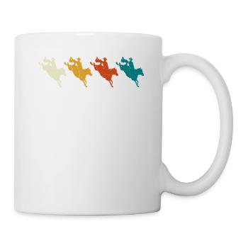 Rodeo Outfit Bullen Reiten - Tasse - Weiß - Rechts
