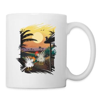 Mexiko Huhn Hühner Farm Geflügel Wilder Westen - Tasse - Weiß - Rechts