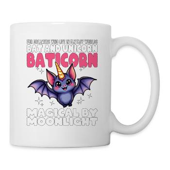 MAGICAL BY MOONLIGHT - BAT AND UNICORN - BATICORN - Mug - white - Right