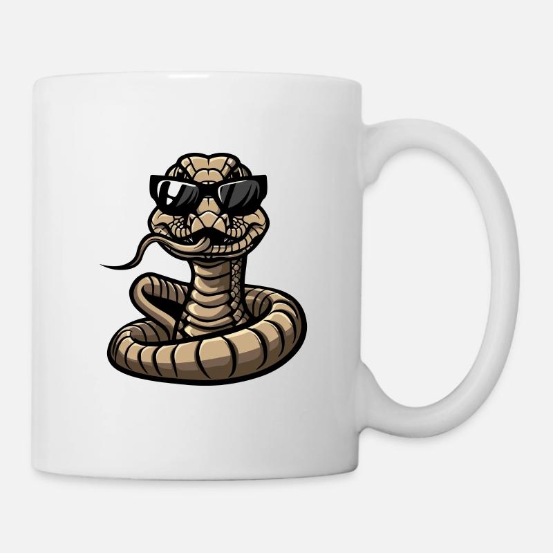 Snake Cobra Comic Cool - Mug - white