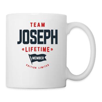 Team Joseph Lebenslanges Mitglied Lustiger Name Joseph - Tasse - Weiß - Rechts