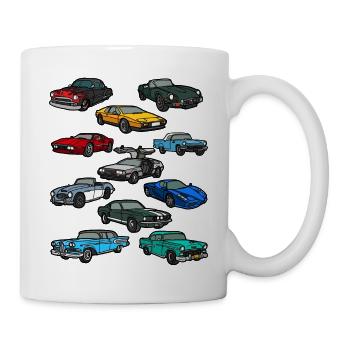 Retro Cars.Automotive Lovers T-Shirt - Mug blanc - blanc - Droite