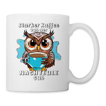 LE CAFÉ FORT OWL EST BON POUR LES NOCTAMBULES - Mug blanc - blanc - Droite