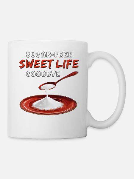 SWEET LIFE SANS SUCRE AU REVOIR - Mug blanc - blanc