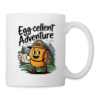 Lustiges Ei Wanderung Wandern Ausgezeichnet - Tasse - Weiß - Rechts
