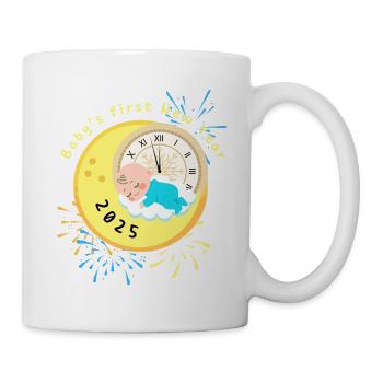 Bébé Premier Nouvel An 2025 garçon - Mug blanc - blanc - Droite