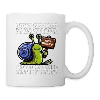 DON'T GET MAD AT LAZY PEOPLE THEY'RE DOING NOTHING - Mug - white - Right