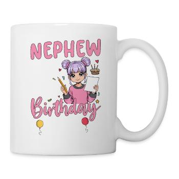 Nephew Of The Birthday Girl - Tasse - Weiß - Rechts