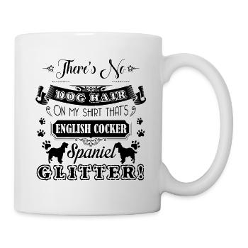 English Cocker Spaniel Glitter - Mug - white - Right