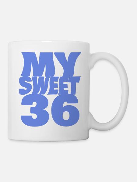 Sweet 36 - Tasse - Weiß