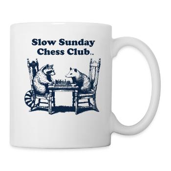 Slow Sunday Chess Club - Mug - white - Right