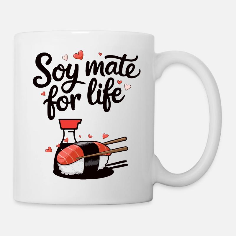 Gift idea funny quote design sushi soy sauce - Mug - white