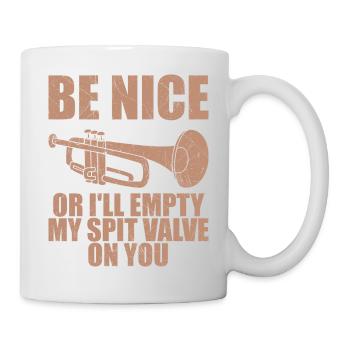 Funny Trumpet Men Women Trumpetist Trumpet Player - Mug - white - Right