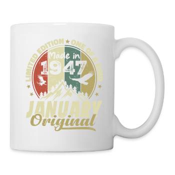 Birthday January 1947 - Original January 1947 - Mug - white - Right