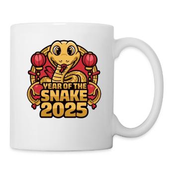Chinesisches Jahr 2025 Jahr der Schlange - Tasse - Weiß - Rechts