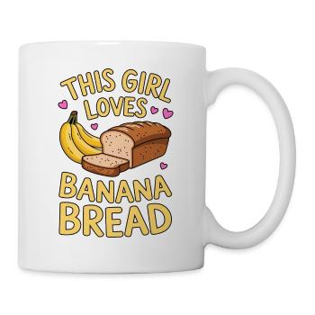 Banana Bread Saying Funny Banana Bread Gift - Mug - white - Right