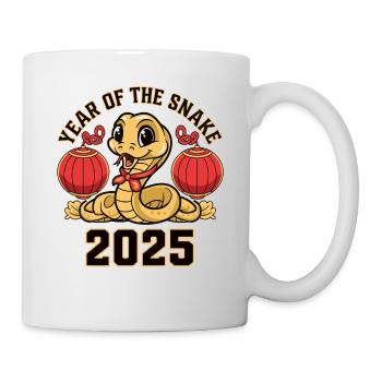 Chinesisches Jahr 2025 Jahr der Schlange - Tasse - Weiß - Rechts