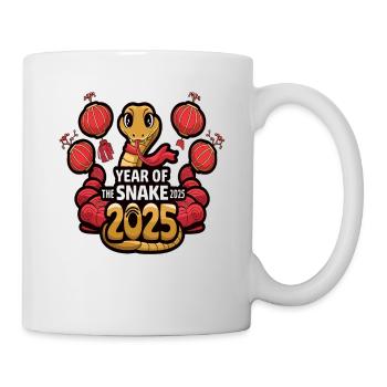 Chinesisches Jahr 2025 Jahr der Schlange - Tasse - Weiß - Rechts
