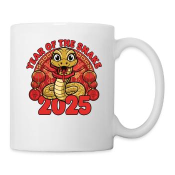 Chinesisches Jahr 2025 Jahr der Schlange - Tasse - Weiß - Rechts
