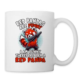 Panda roux, Panda roux, Panda ours, Dabbing - Mug blanc - blanc - Droite