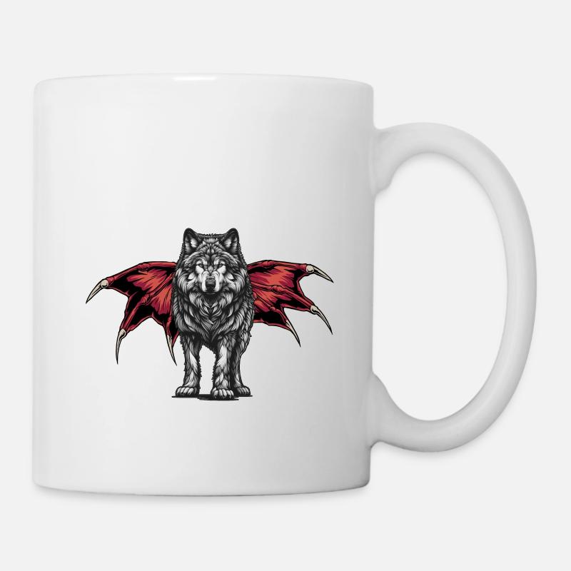 Halloween Wolf Wölfe Werwolf - Tasse - Weiß