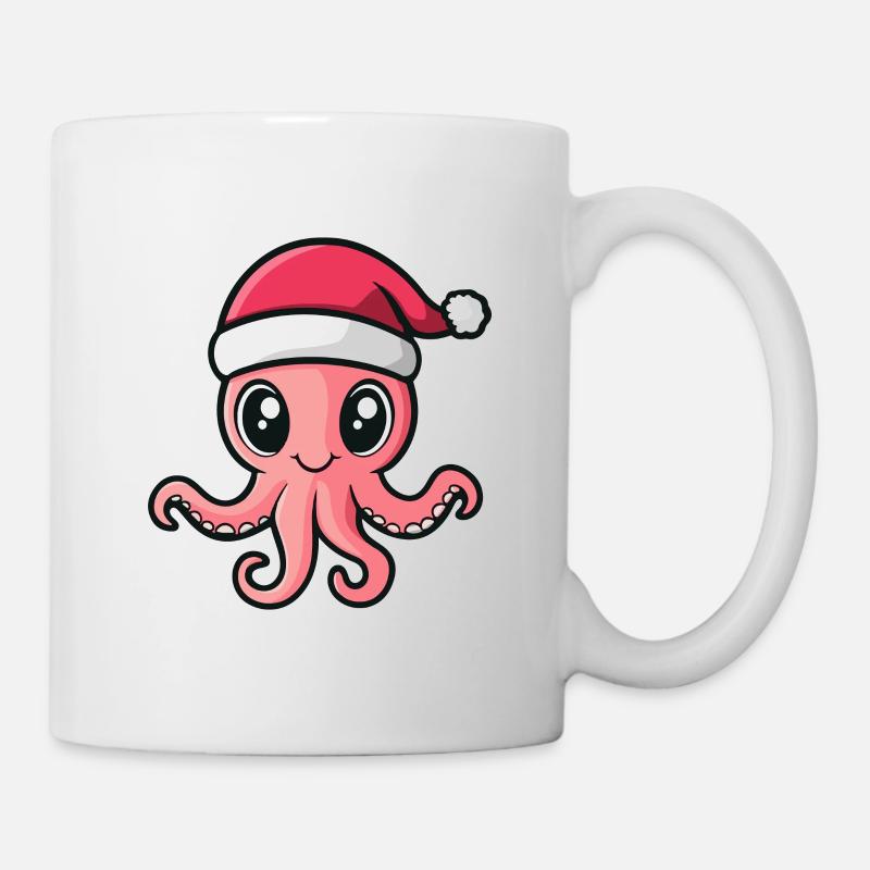 Octopus Christmas - Mug - white
