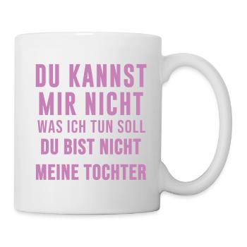 Vater Mutter Geburtstag Lustig Geschenk an tochter - Tasse - Weiß - Rechts