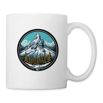 Berge Mountains - Tasse - Weiß - Rechts