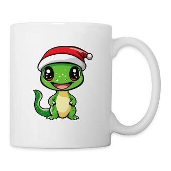 Echse Weihnachten - Tasse - Weiß - Rechts
