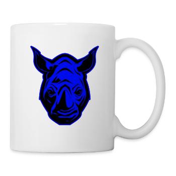 Rhino Animal Portrait - Mug - white - Right
