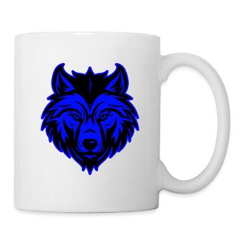 Wolf Animal Portrait - Mug - white - Right