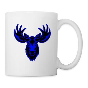 Moose Animal Portrait - Mug - white - Right