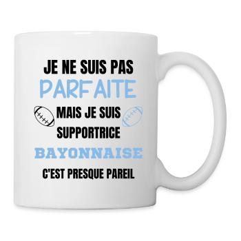 Supportrice Bayonnaise Parfaite Rugby - Mug blanc - blanc - Droite